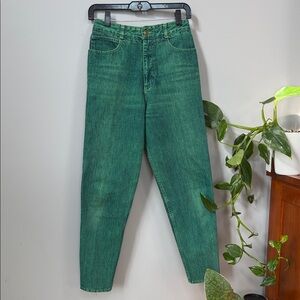 Vintage Guess Green Ankle Jeans for Women